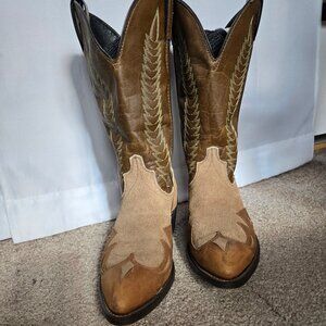 Vintage Durango Leather/Suede Western Boots
